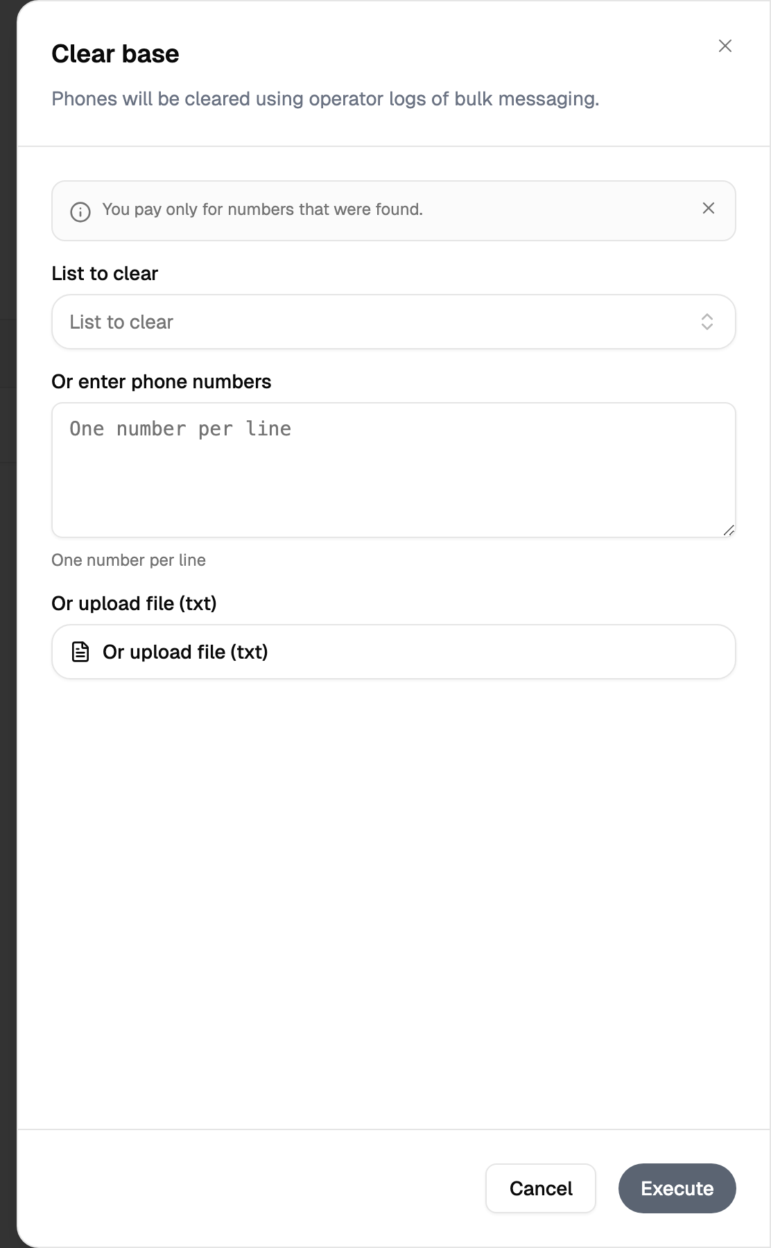 Creating a cleaning task